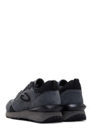 Alberto Guardiani Men's Dark Gray Wen Thick Soled Suede Leather Sneaker | Derimod