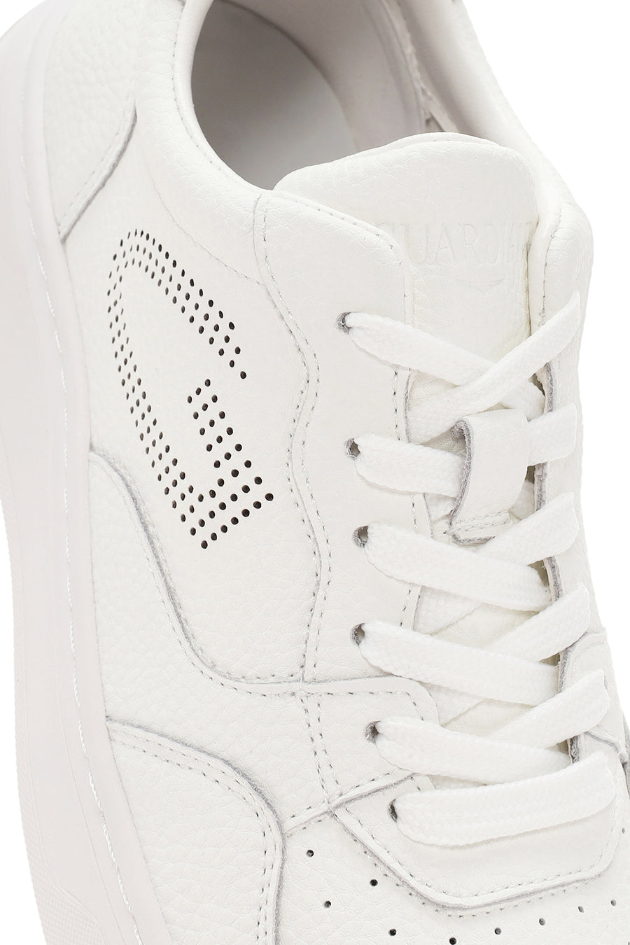 Alberto Guardiani Erkek Beyaz New Era Bağcıklı Deri Sneaker