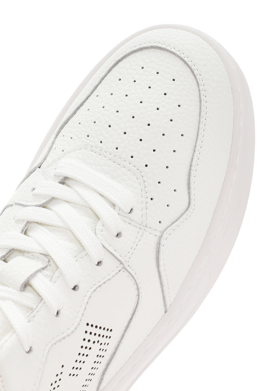 Alberto Guardiani Erkek Beyaz New Era Bağcıklı Deri Sneaker