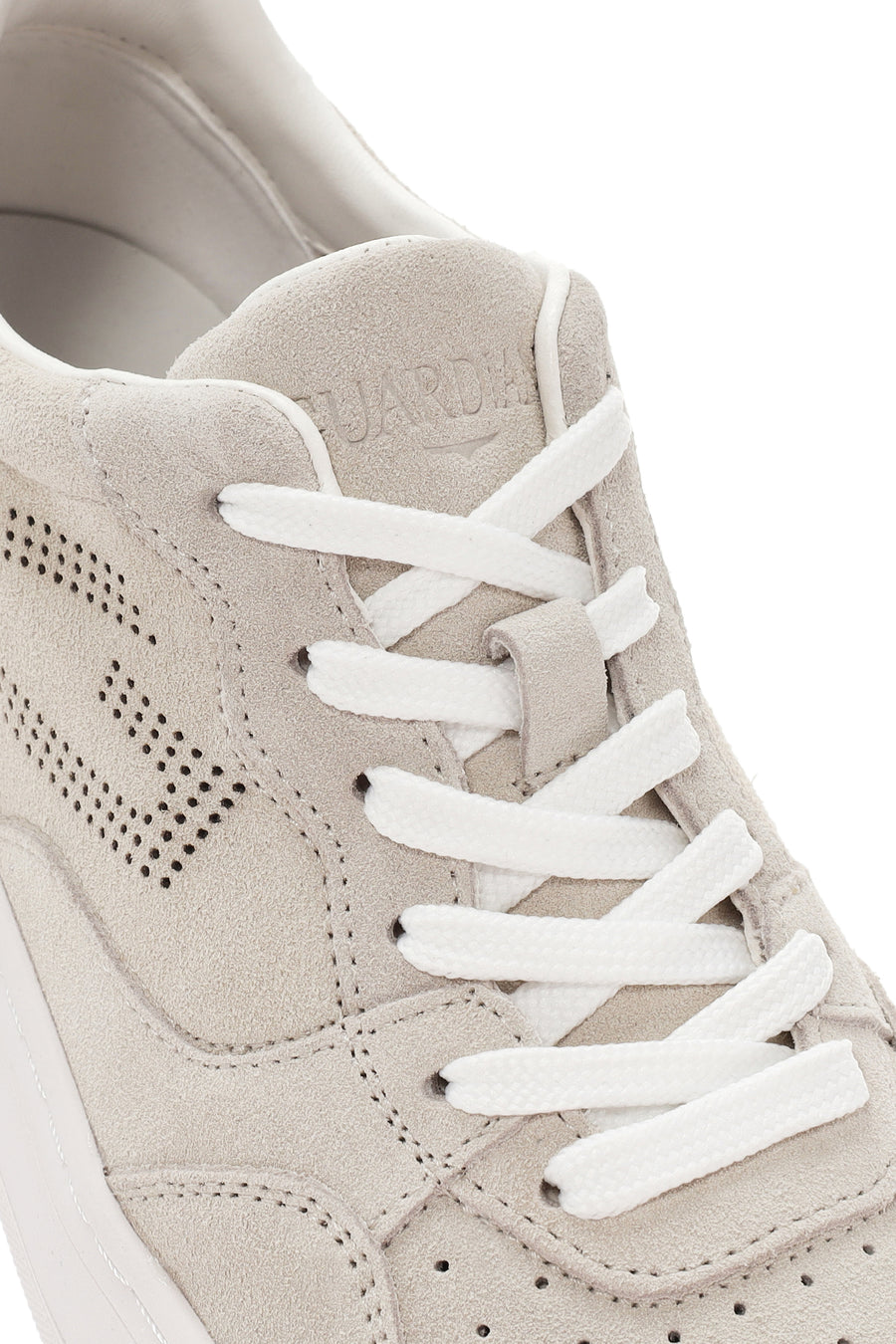 Alberto Guardiani Erkek Bej New Era Bağcıklı Deri Sneaker