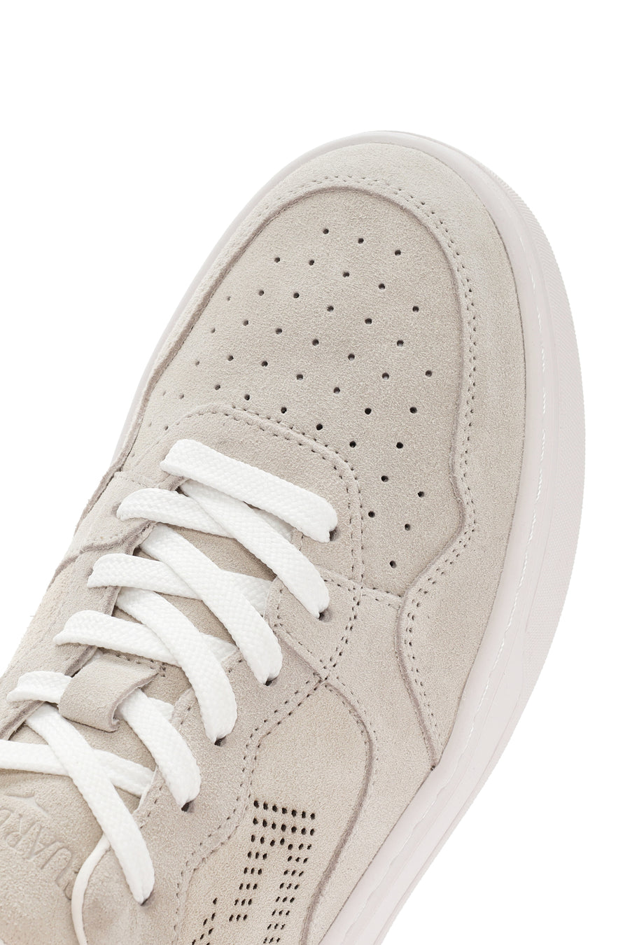 Alberto Guardiani Erkek Bej New Era Bağcıklı Deri Sneaker