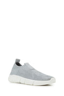 Geox Kız Çocuk Gri J Aril G. E - Shiny Knitt. Text Kumaş Sneaker | Derimod