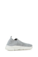 Geox Kız Çocuk Gri J Aril G. E - Shiny Knitt. Text Kumaş Sneaker | Derimod