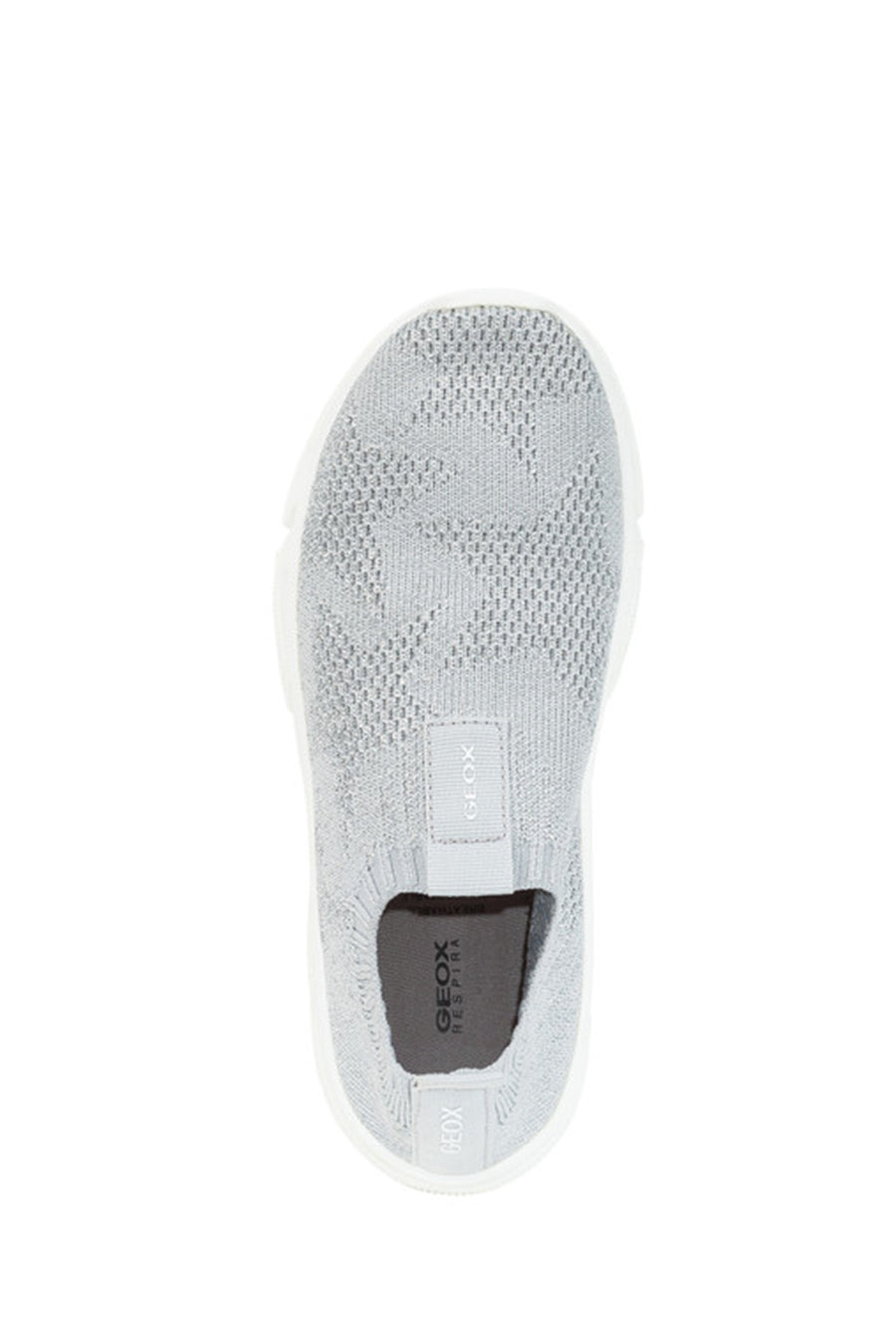 Geox Kız Çocuk Gri J Aril G. E - Shiny Knitt. Text Kumaş Sneaker