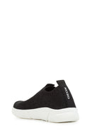 Geox Kız Çocuk Siyah J Aril G. E - Shiny Knitt. Text Kumaş Sneaker | Derimod