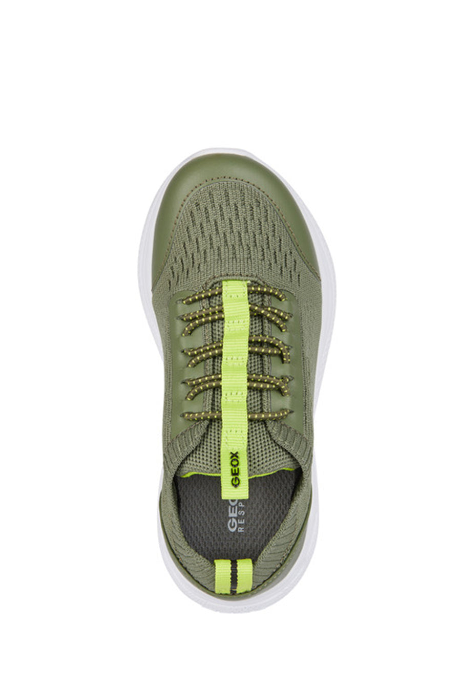Geox Boy Green Sprint Fabric Sneakers