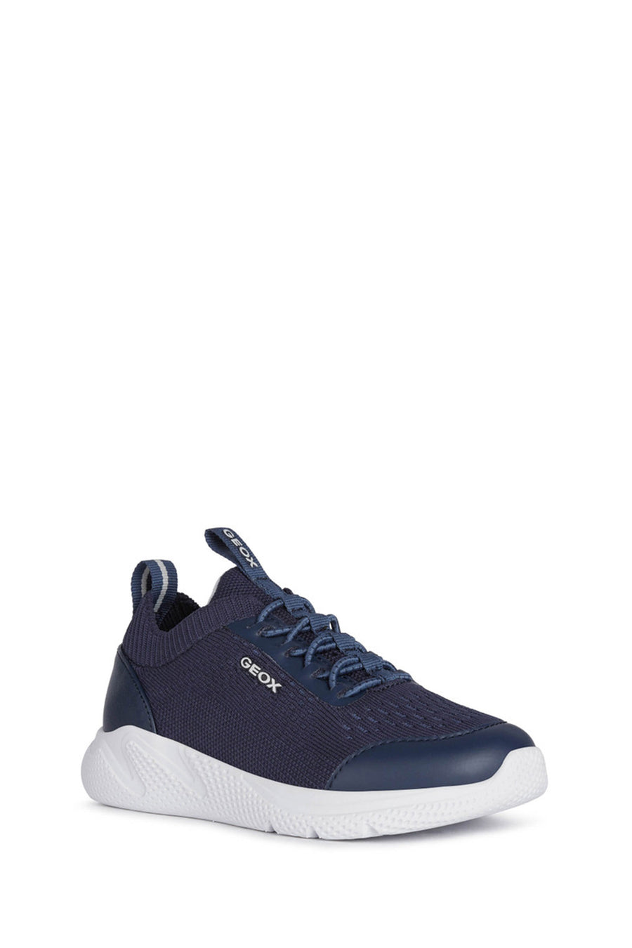 Geox Boy Navy Blue Sprint Fabric Sneakers