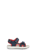 Geox Boy Navy Blue Alben Strappy Leather Sandals | Derimod
