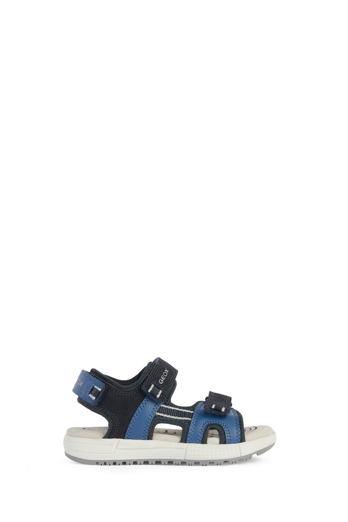 Geox Boy Navy Blue Alben Strappy Leather Sandals J35AVA01520CF44M | Derimod