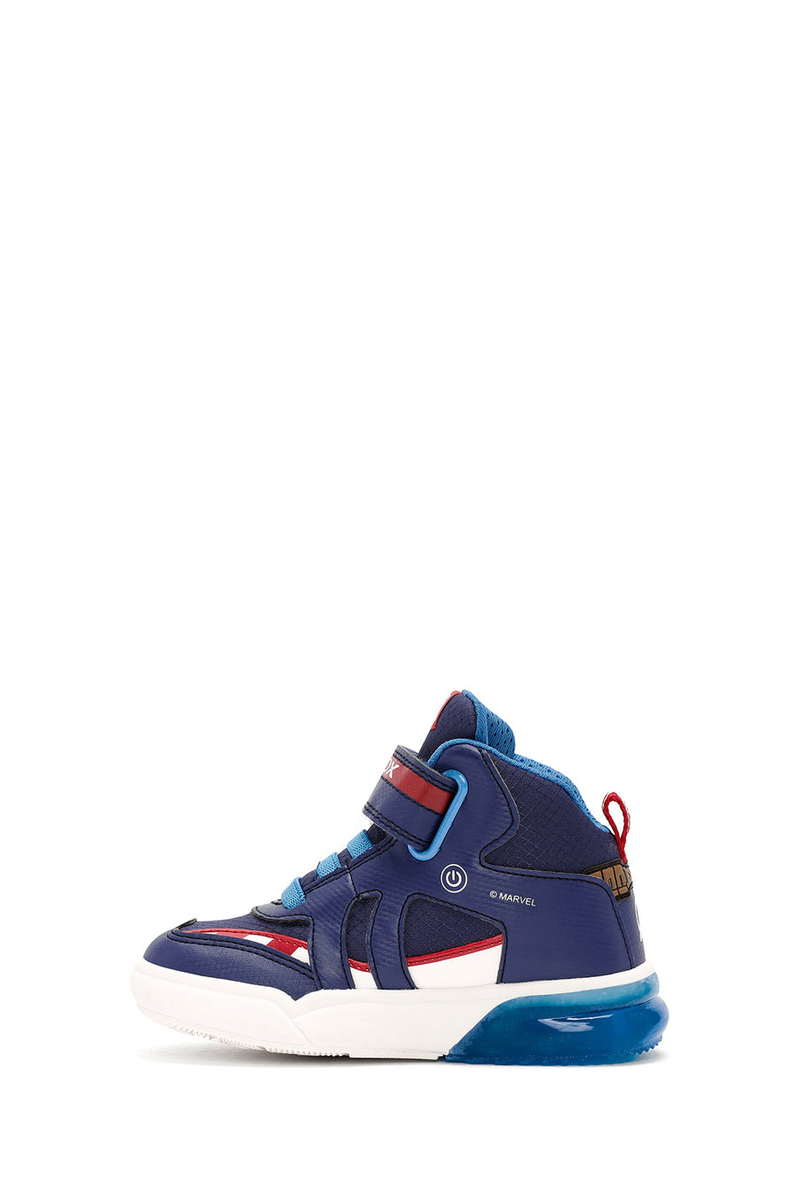 Geox Boy Navy Blue Grayjay Patterned Boots