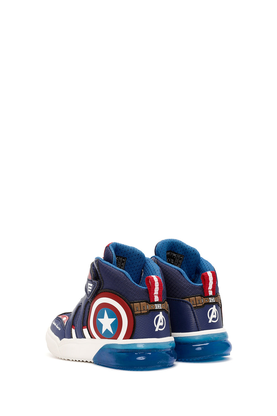 Geox Boy Navy Blue Grayjay Patterned Boots