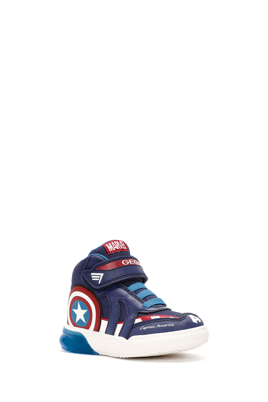 Geox Boy Navy Blue Grayjay Patterned Boots