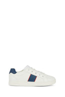 Geox Boy White Eclyper Lace-Up Sneaker | Derimod