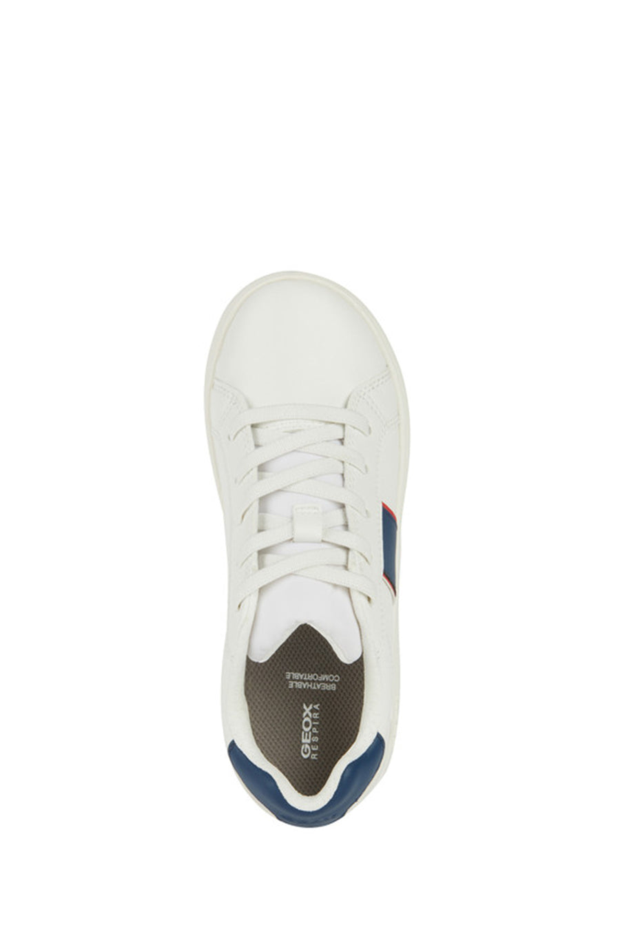 Geox Boy White Eclyper Lace-Up Sneaker
