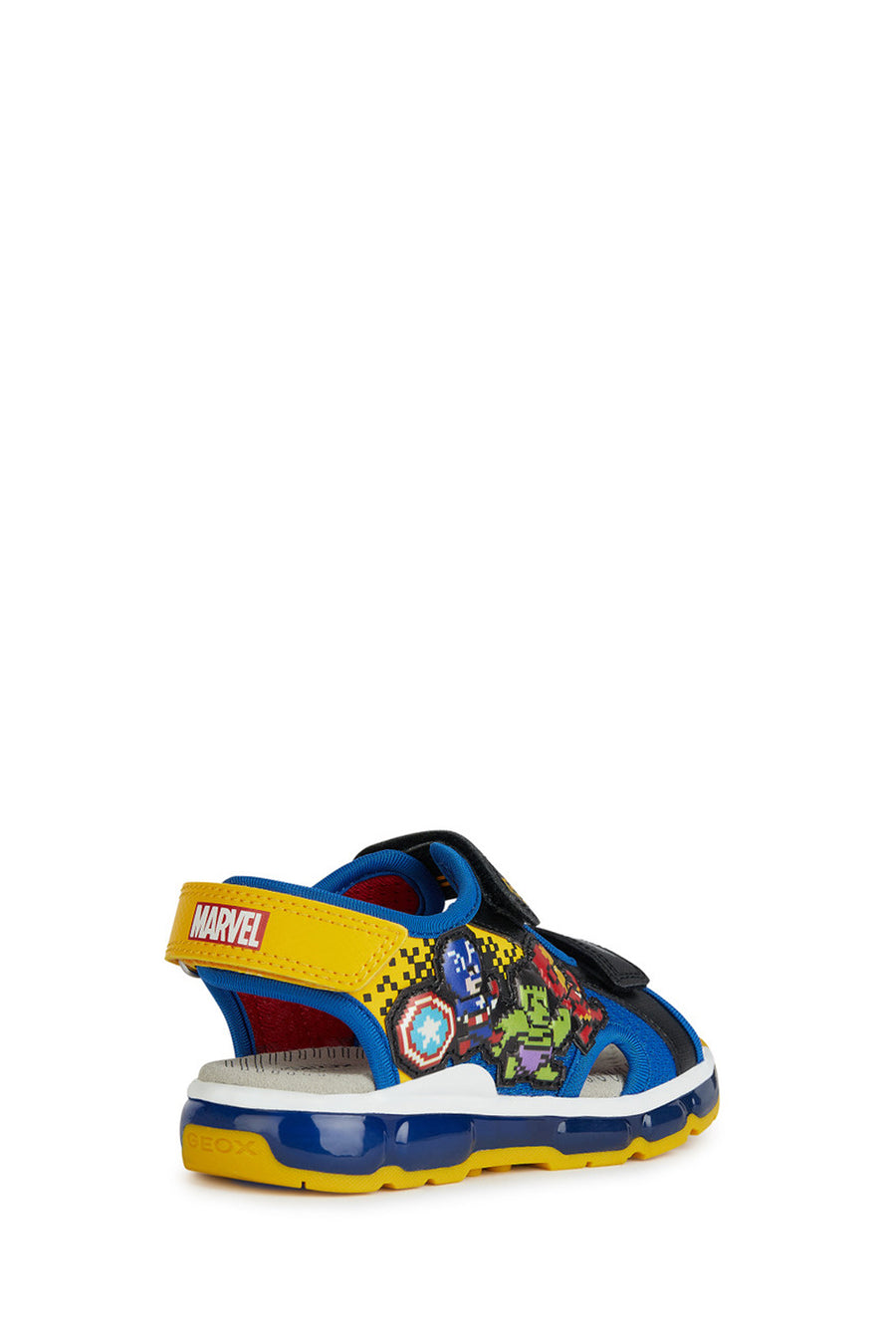 Geox Boy Blue Android Strap Leather Sandals