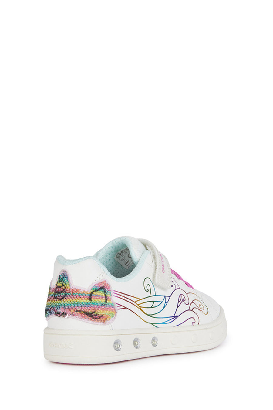 Geox Kız Çocuk Beyaz Skylin Deri Sneaker