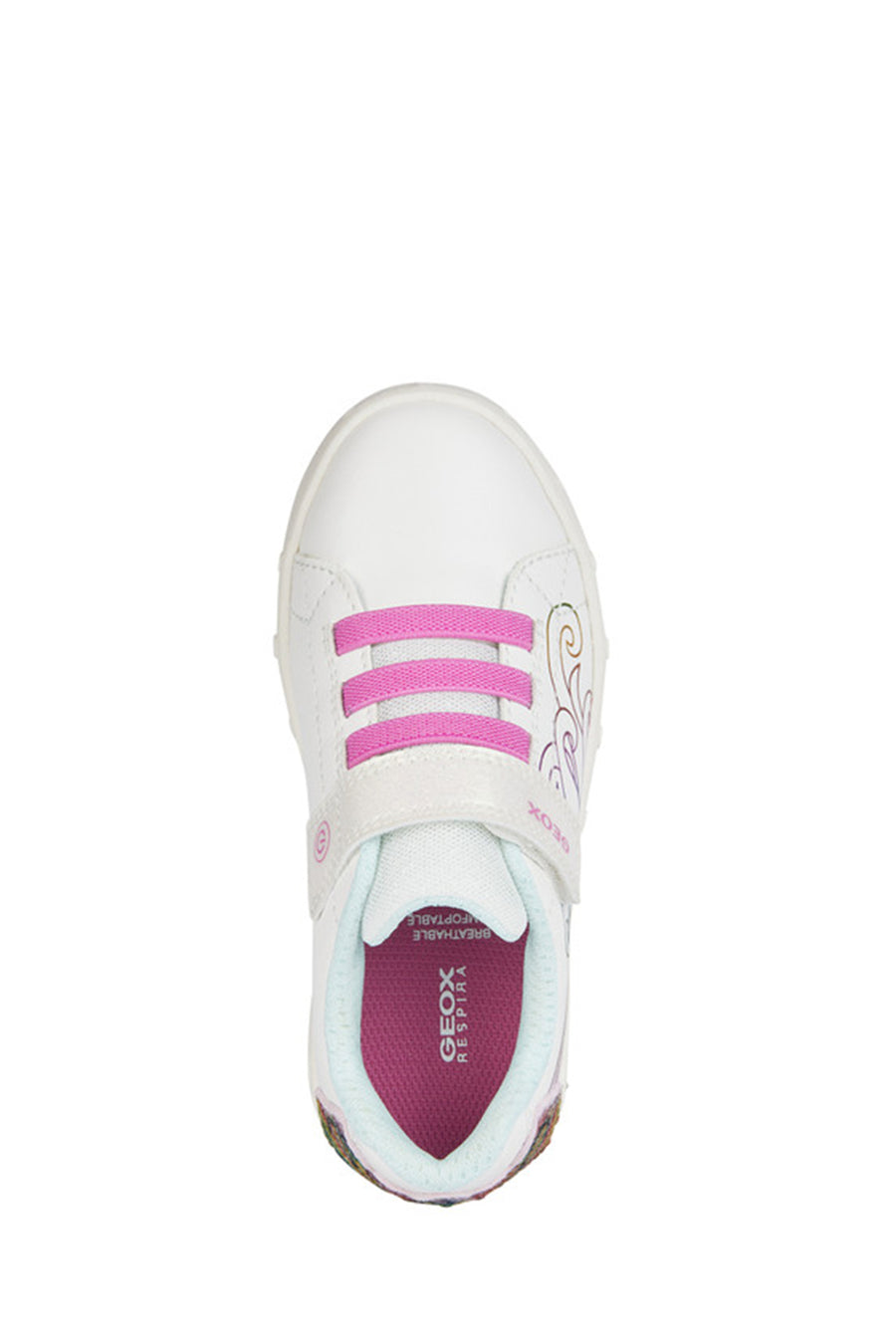 Geox Kız Çocuk Beyaz Skylin Deri Sneaker
