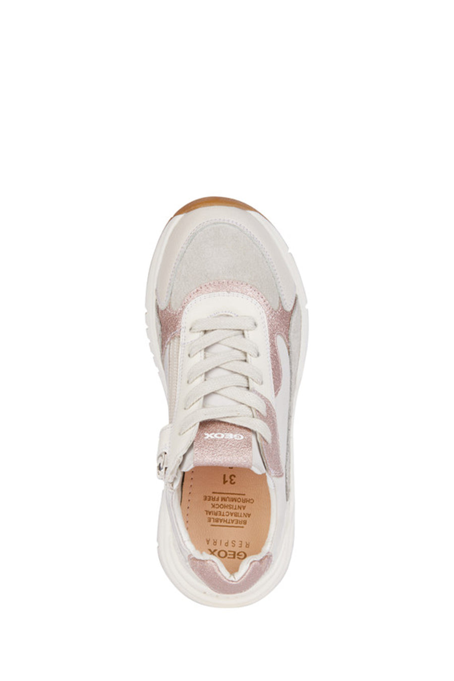 Geox Kız Çocuk Beyaz Mawazy Bağcıklı Sneaker