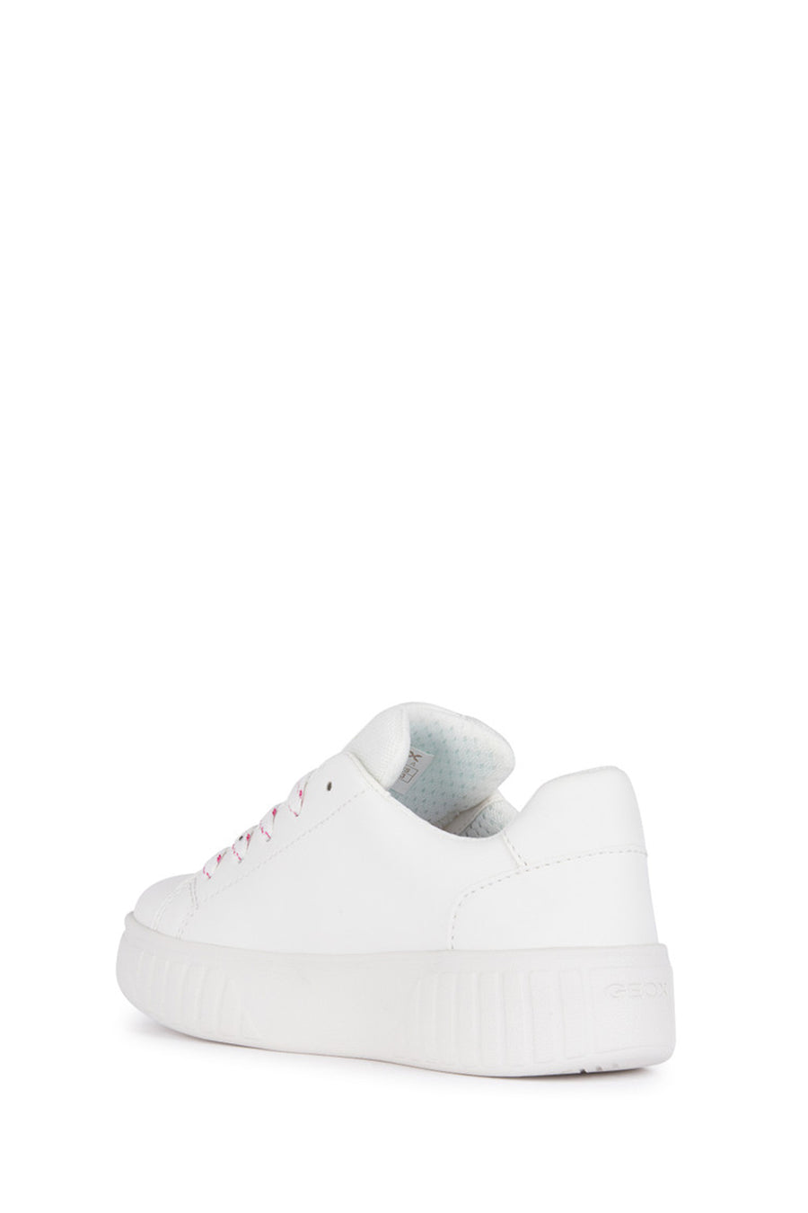 
Geox Girls White Mikiroshi Strap Leather Sneaker
