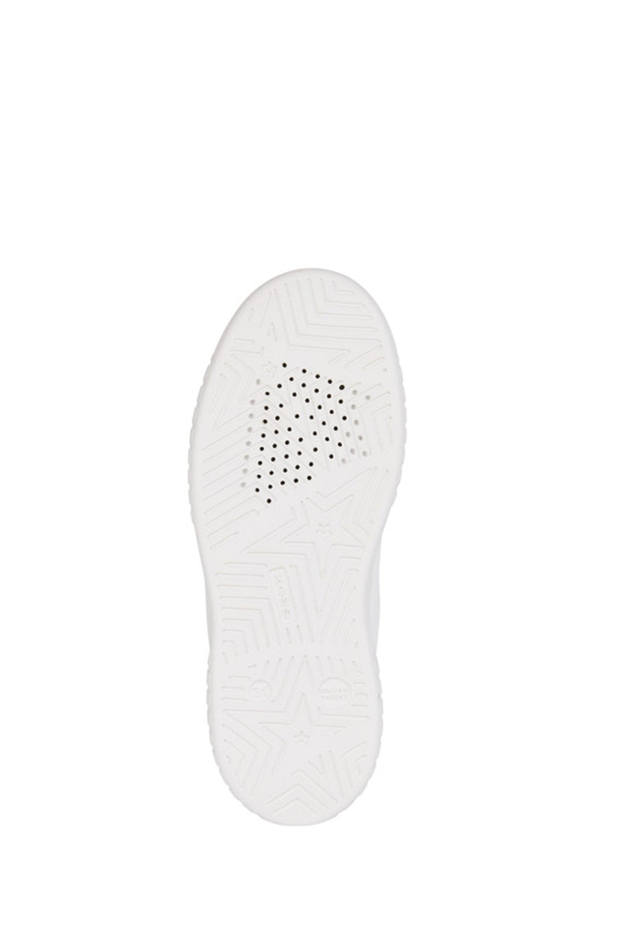 
Geox Girls White Mikiroshi Strap Leather Sneaker
