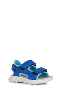 Geox Boy Blue Airadium Strap Leather Sandals | Derimod