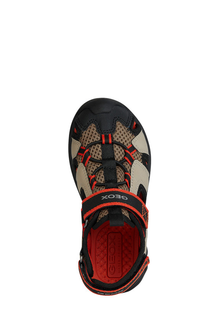 Geox Boy's Multicolored Airadium Strap Leather Sandals