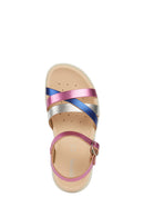 Geox Girl Fuchsia Soleima Strappy Leather Sandals | Derimod