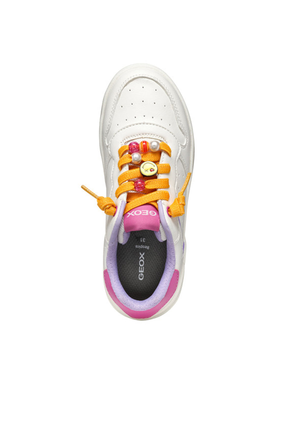 Geox Kız Çocuk Beyaz J Washiba Sneaker