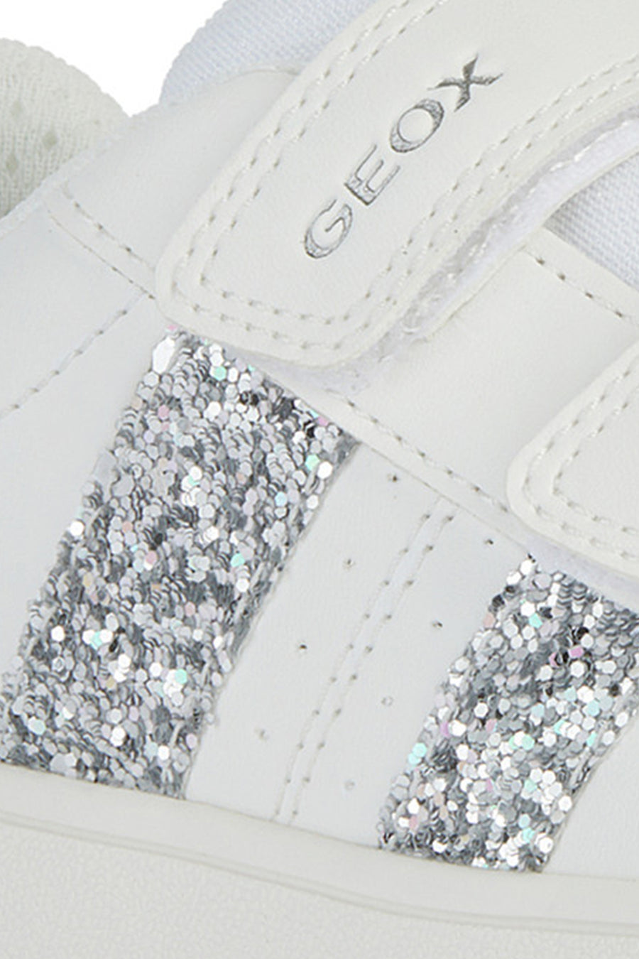 Geox Kız Çocuk Beyaz Eclyper Girl Simli Sneaker