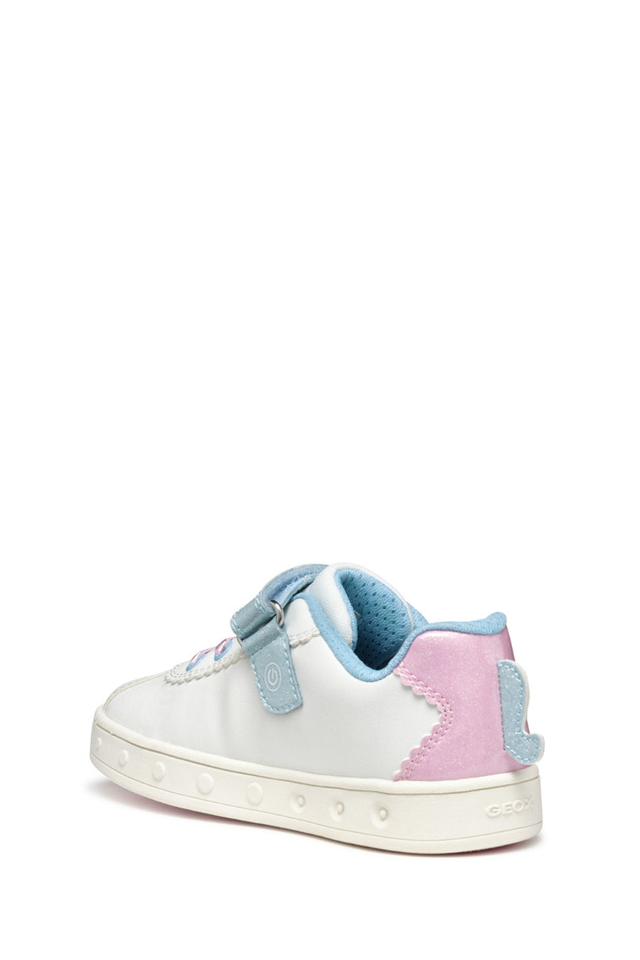 Geox Girl White Skylin Patterned Sneaker