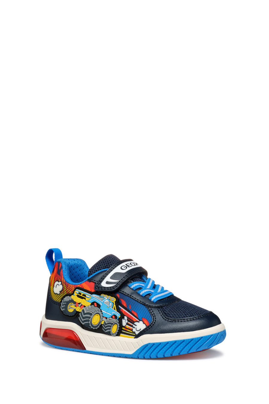 Geox Boy Navy Blue Cow Sneaker
