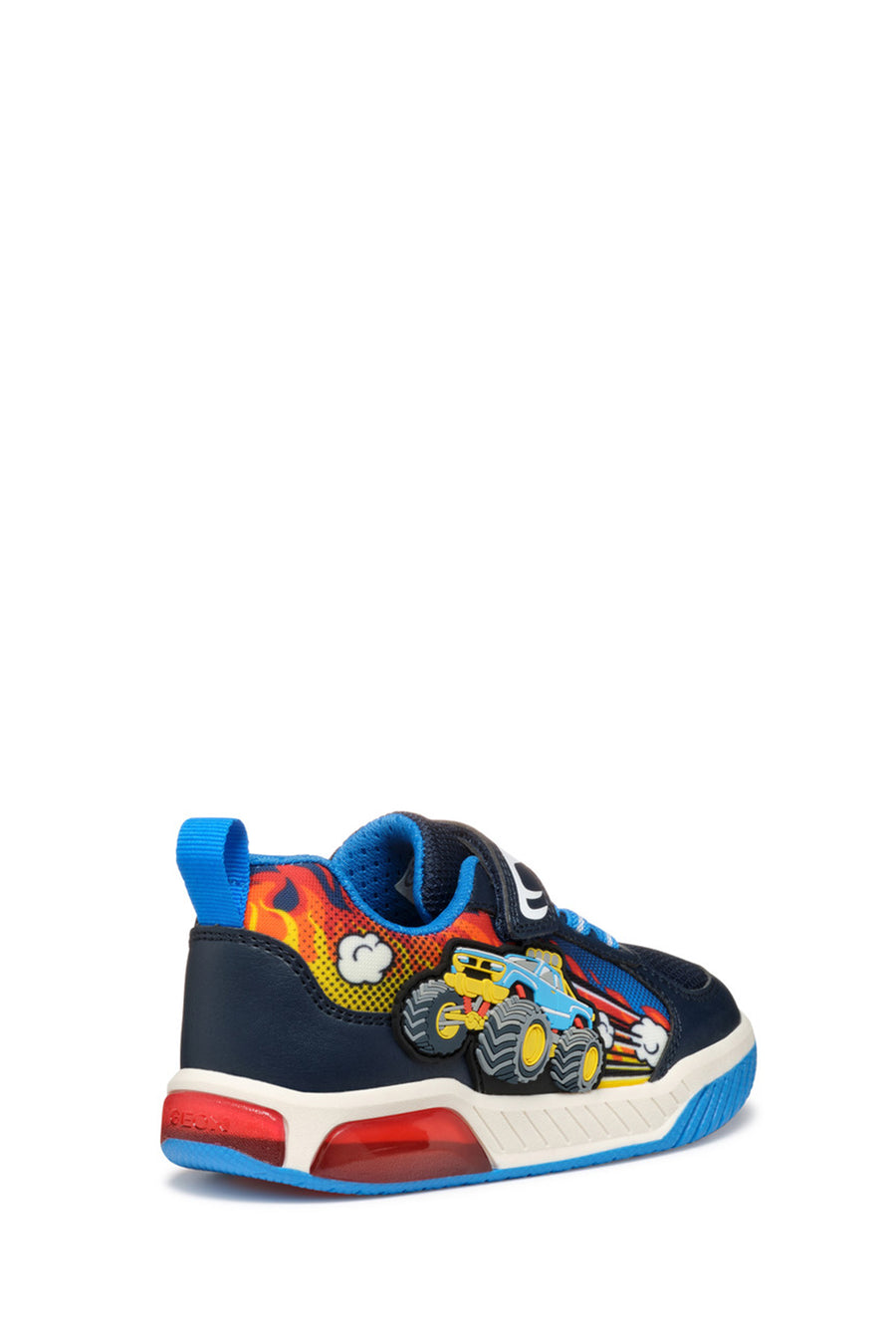 Geox Boy Navy Blue Cow Sneaker