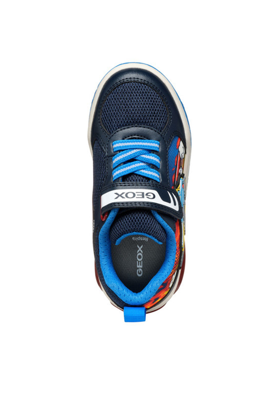 Geox Boy Navy Blue Cow Sneaker