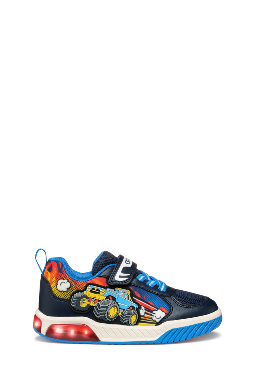 Geox Boy Navy Blue Cow Sneaker