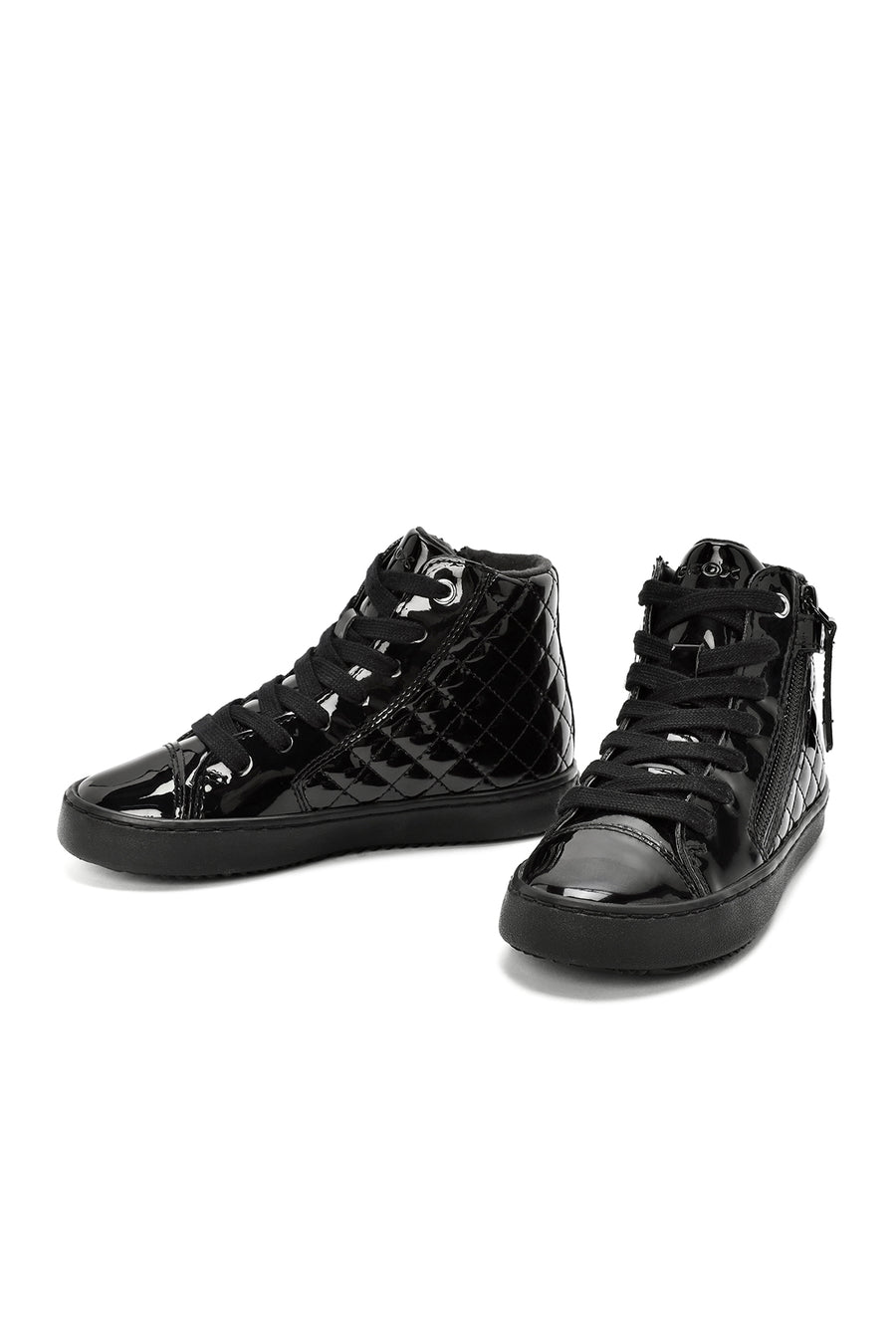 Geox Kız Çocuk Siyah Kalispera Fermuarlı Rugan Bilekli Sneaker