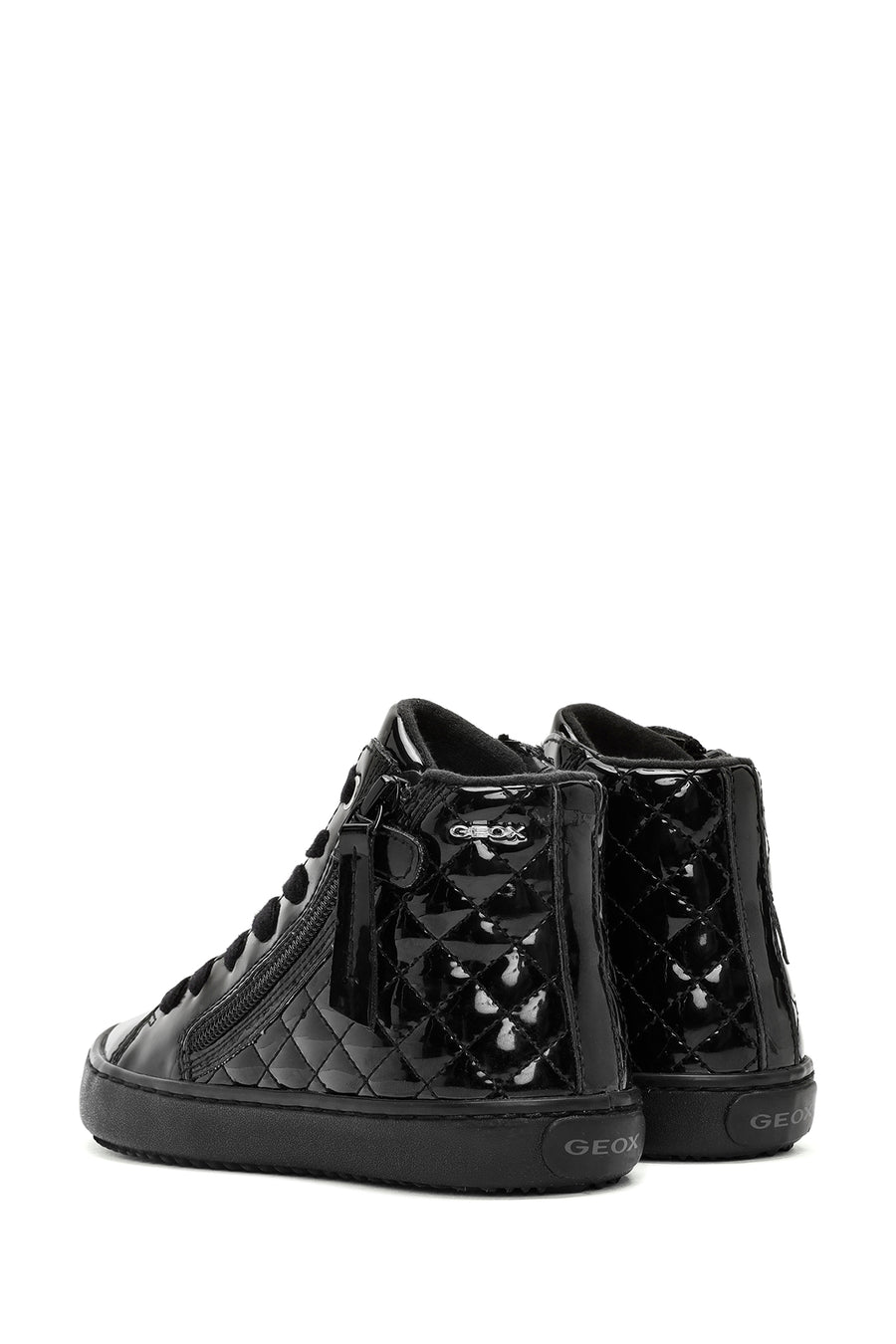 Geox Kız Çocuk Siyah Kalispera Fermuarlı Rugan Bilekli Sneaker