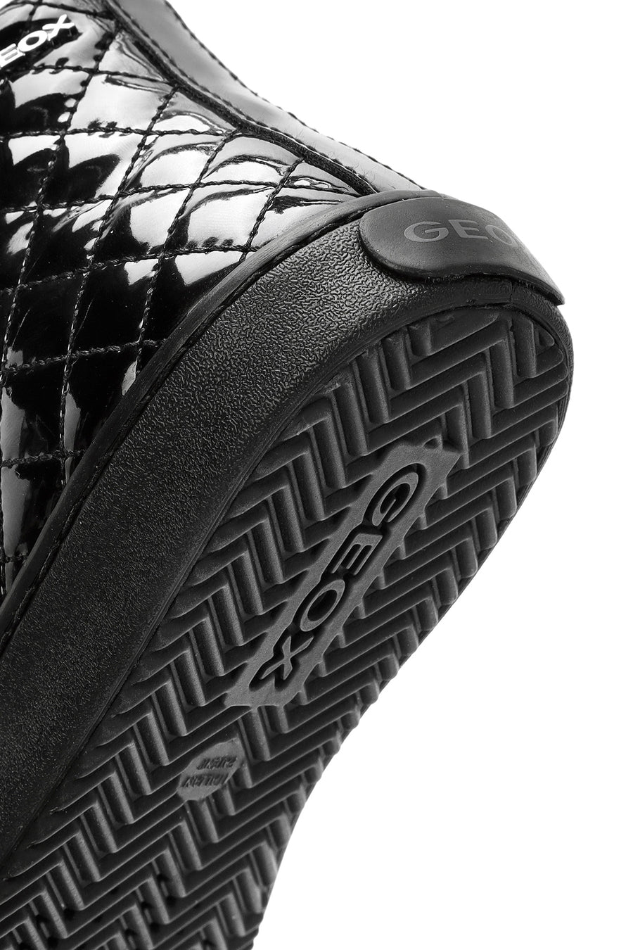 Geox Kız Çocuk Siyah Kalispera Fermuarlı Rugan Bilekli Sneaker