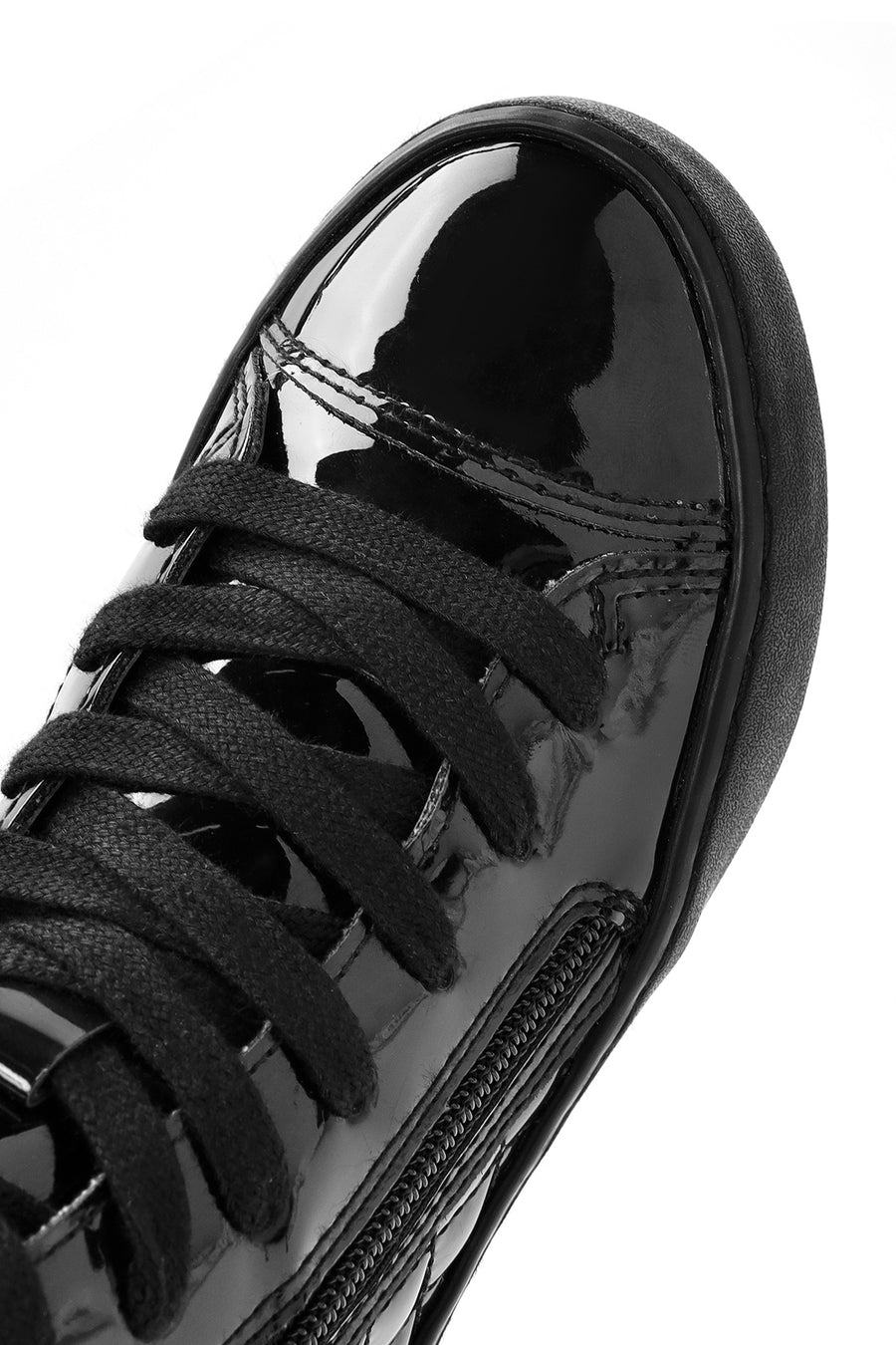 Geox Kız Çocuk Siyah Kalispera Fermuarlı Rugan Bilekli Sneaker