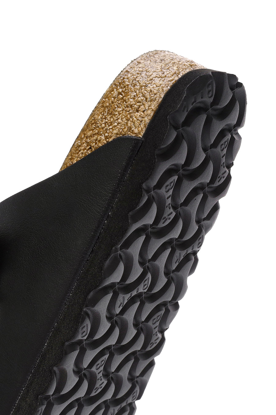 Birkenstock Women's Black Double Buckle Arizona Bf Flat Slippers