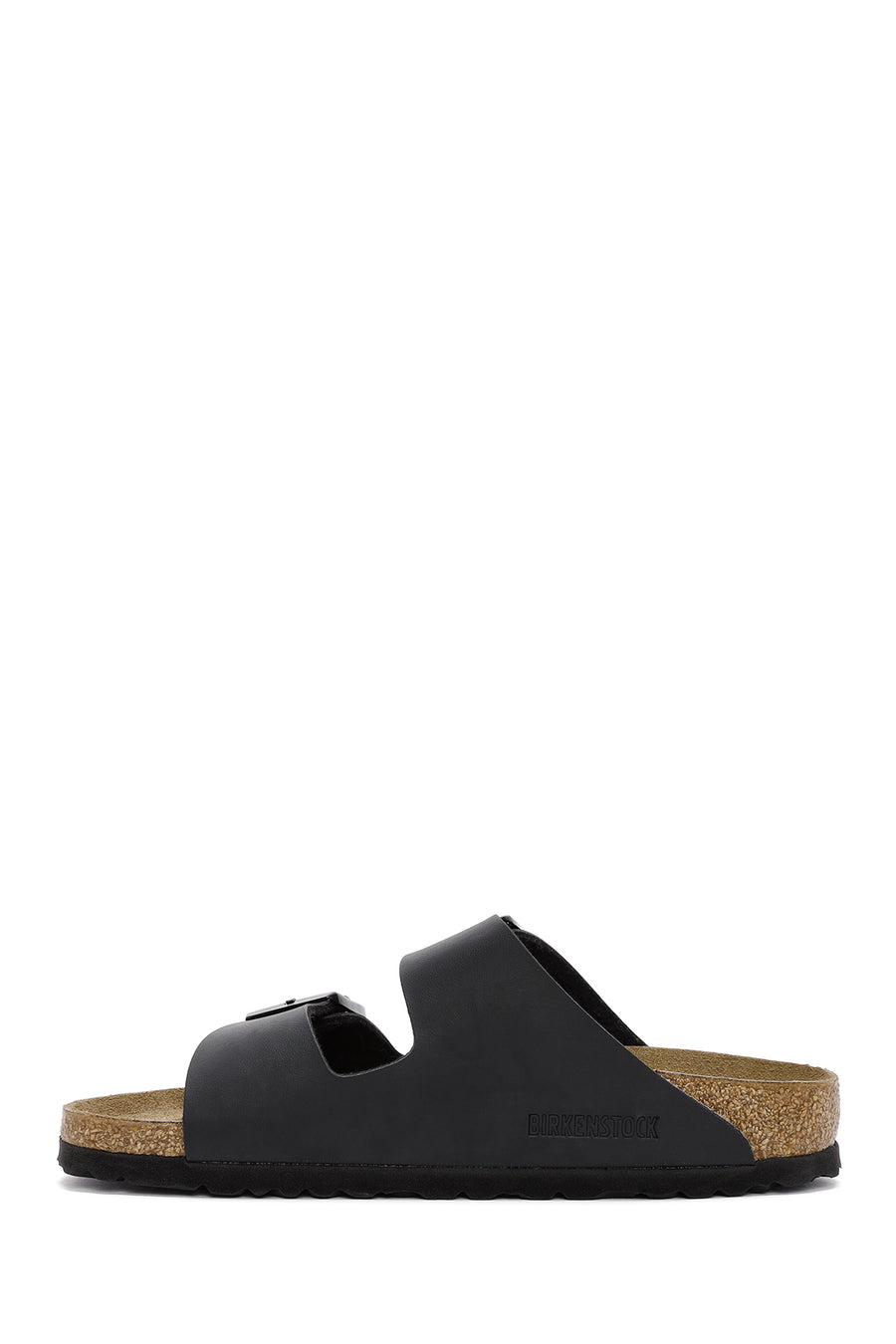 Birkenstock Women's Black Double Buckle Arizona Bf Flat Slippers