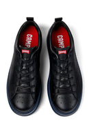 Camper Men's Black Runner Four Leather Sneaker | Derimod