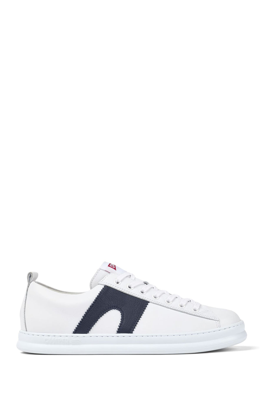 Camper Men's White Runner Lace-up Leather Sneaker K100893 | Derimod