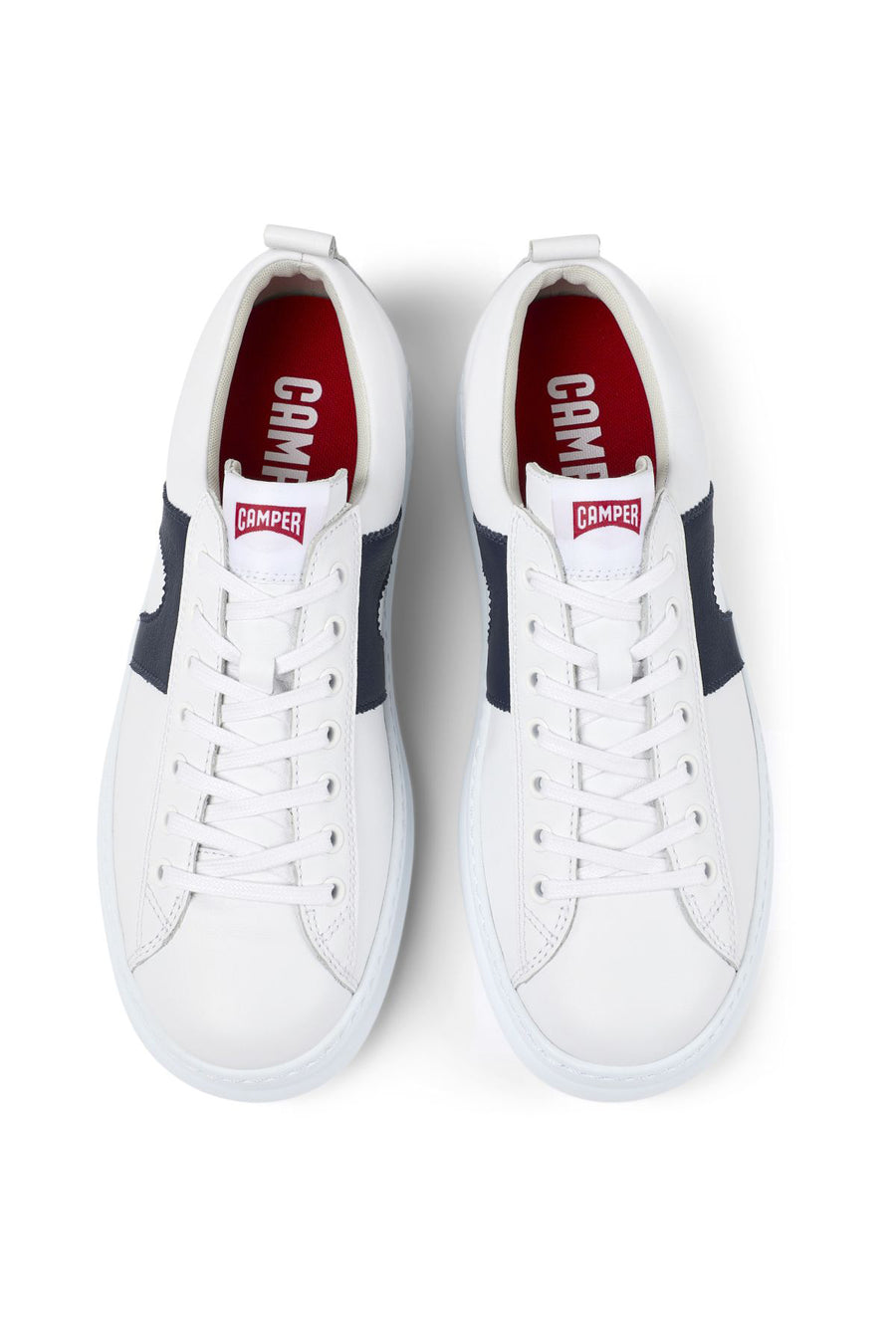 Camper Men's White Runner Lace-up Leather Sneaker
