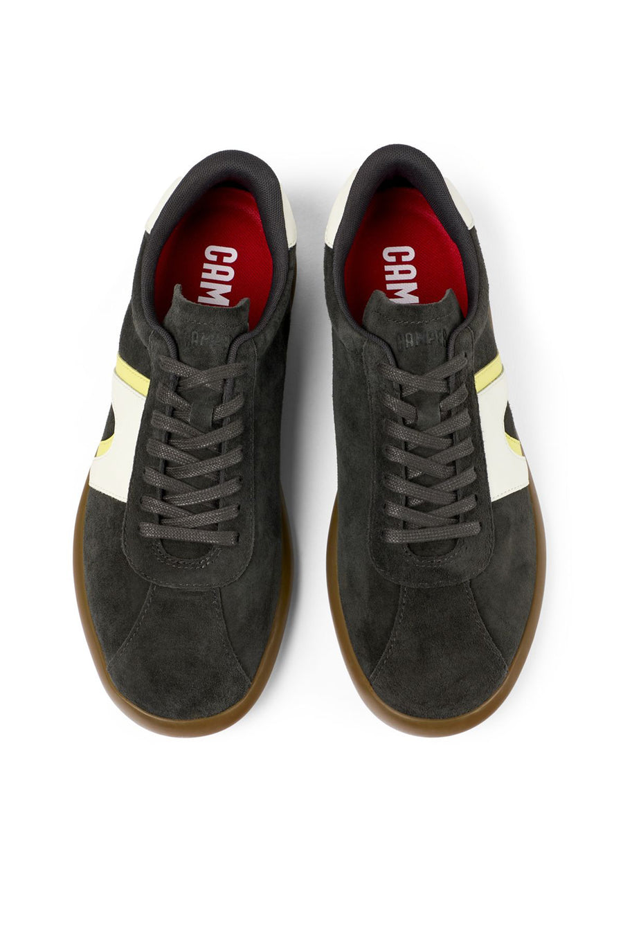 Camper Men's Gray Pelotas Soller Lace-up Sneaker