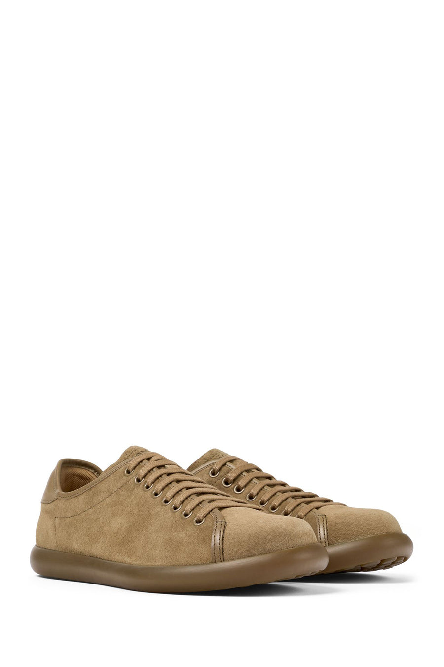 Camper Men's Brown Pelotas Soller Lace-Up Leather Sneaker