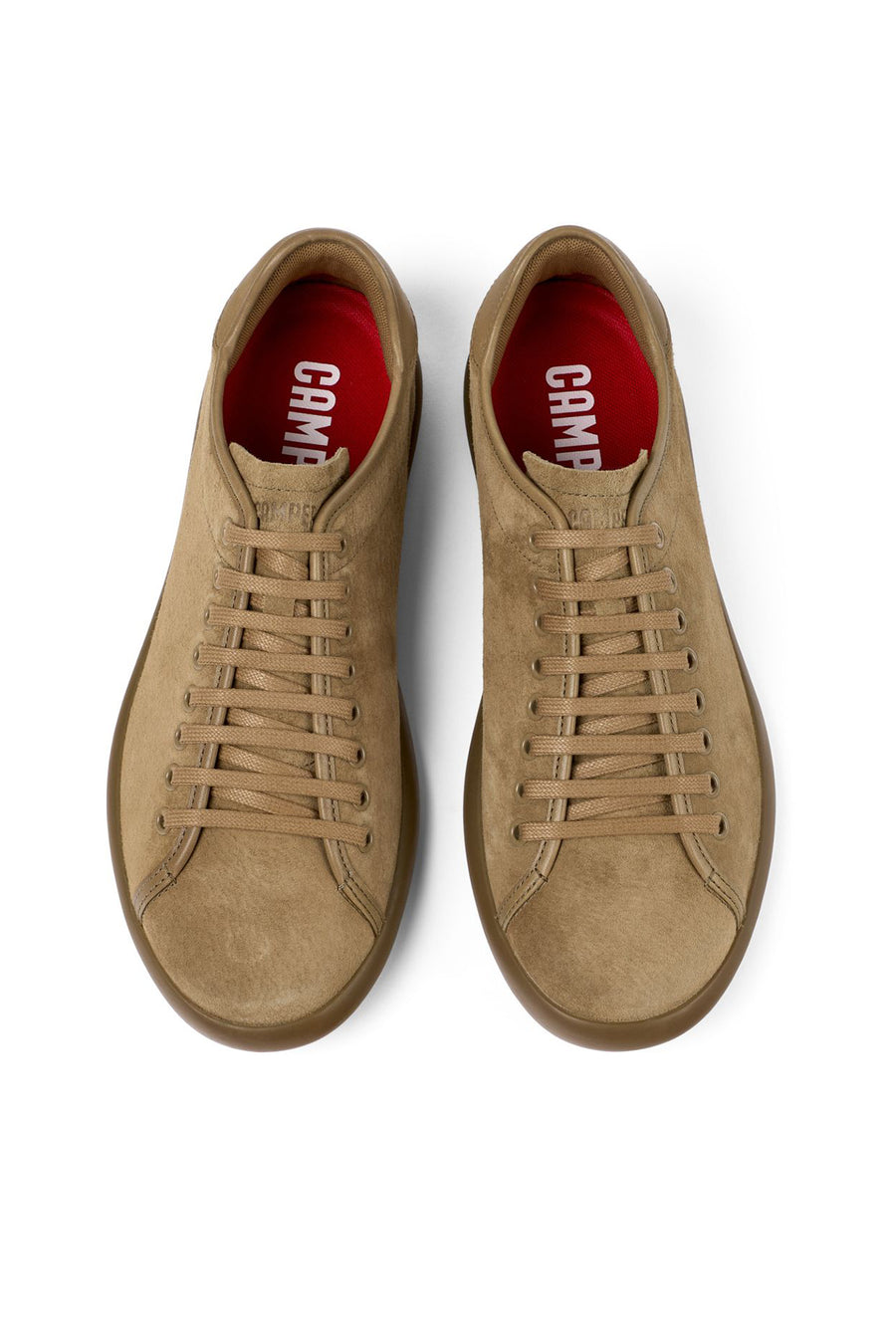 Camper Men's Brown Pelotas Soller Lace-Up Leather Sneaker
