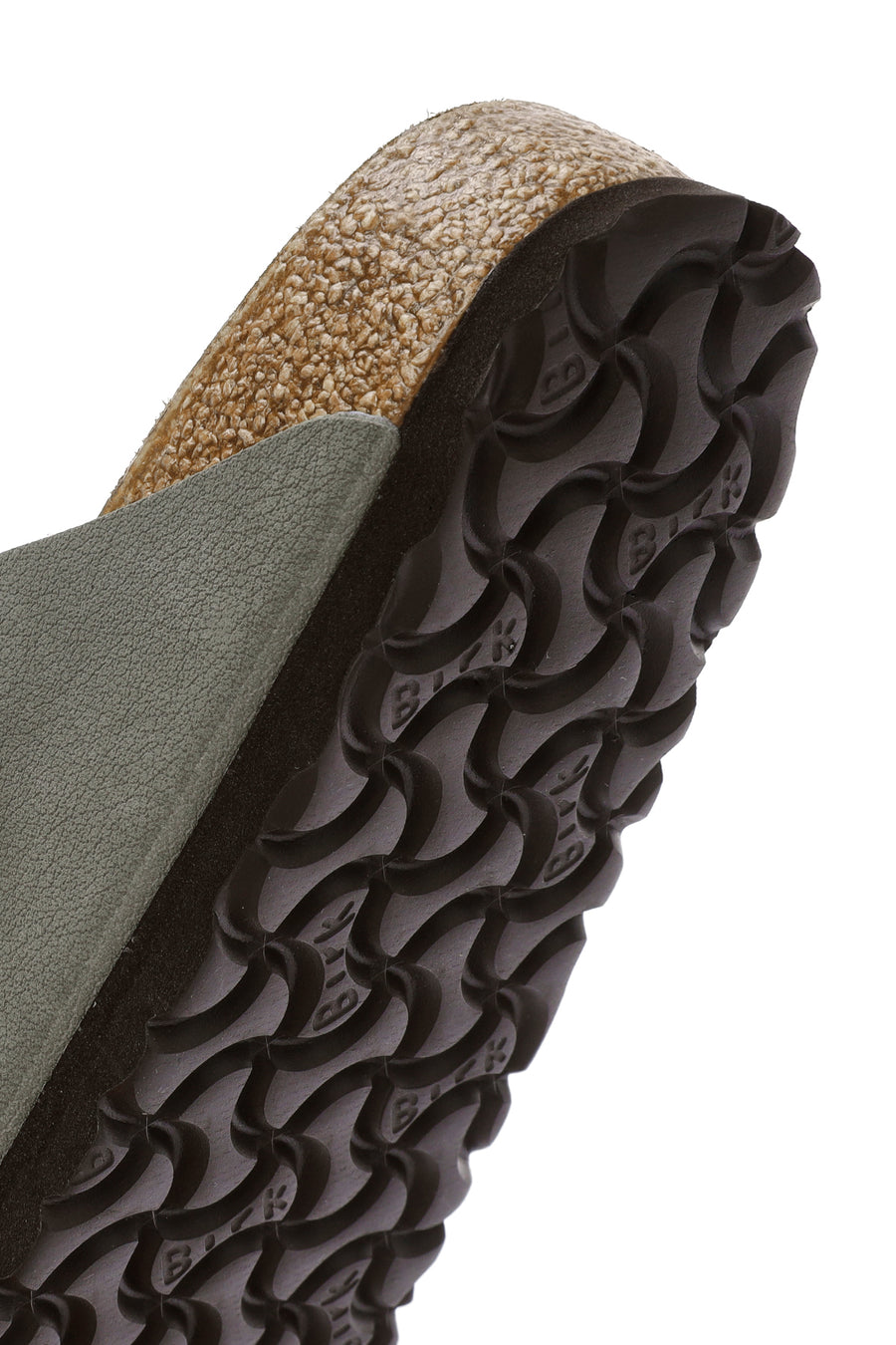 Birkenstock Women's Gray Arizona Eva Nubuck Leather Slippers