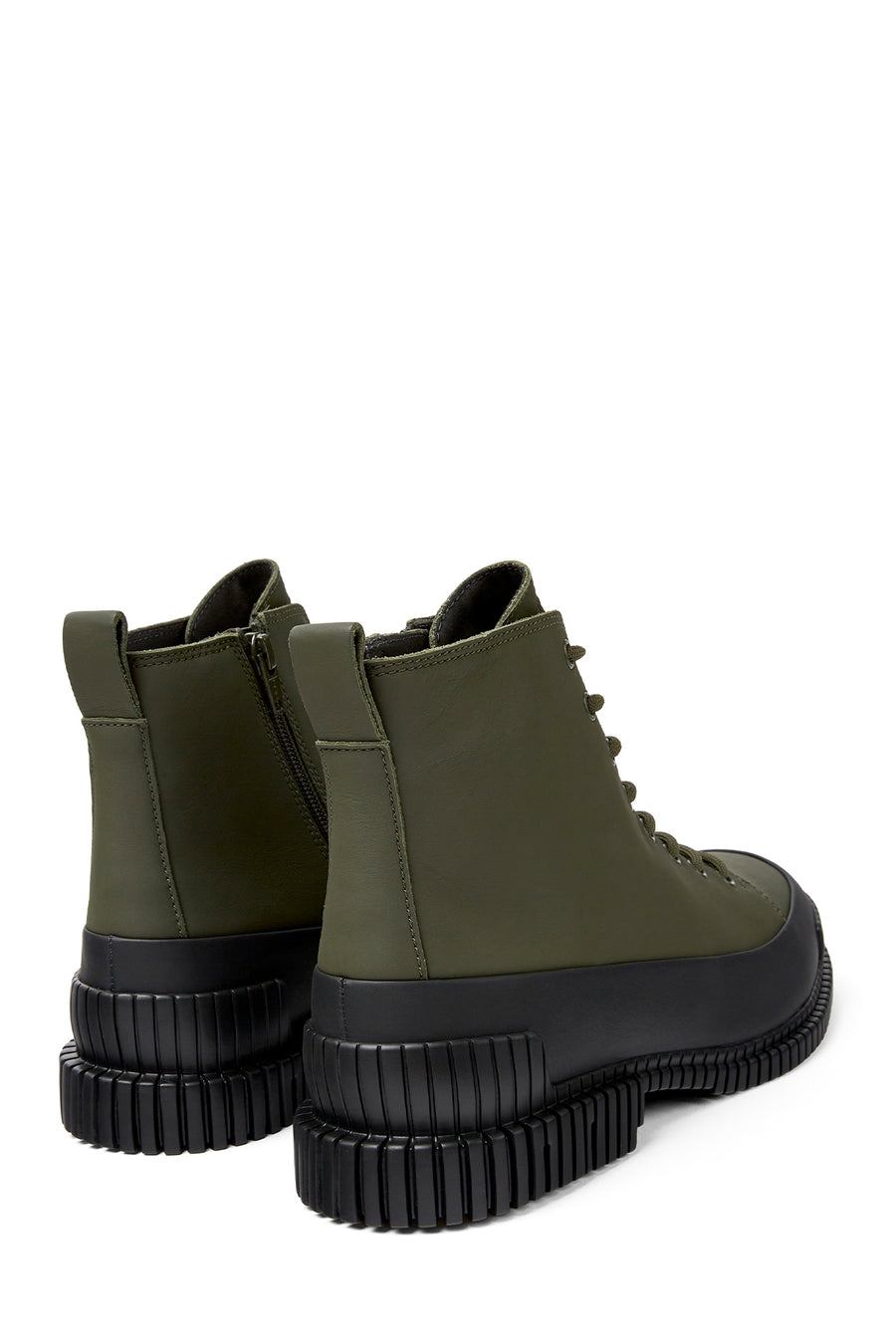 Camper Men's Khaki Pix Leather Boots