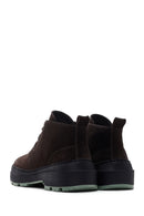 Camper Erkek Koyu Gri Brutus Trek Michelin Nubuk Deri Casual Ayakkabı | Derimod