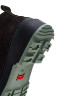 Camper Erkek Koyu Gri Brutus Trek Michelin Nubuk Deri Casual Ayakkabı | Derimod